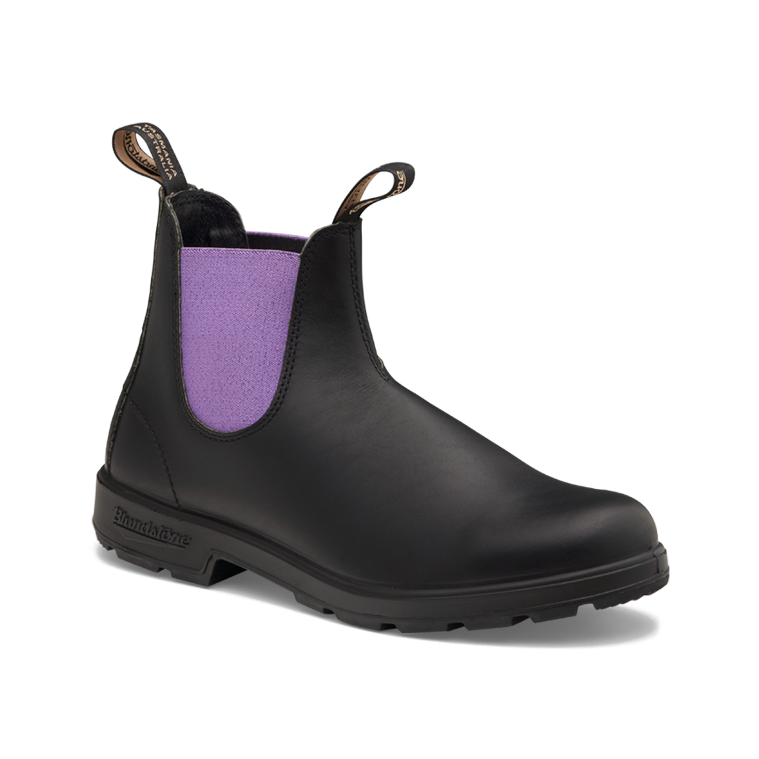 Blundstone 2303 Original Black Chelsea with Lavender Elastic