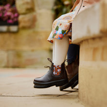 Blundstone 2395 - Kids Brown with Butterfly Lilac Elastic